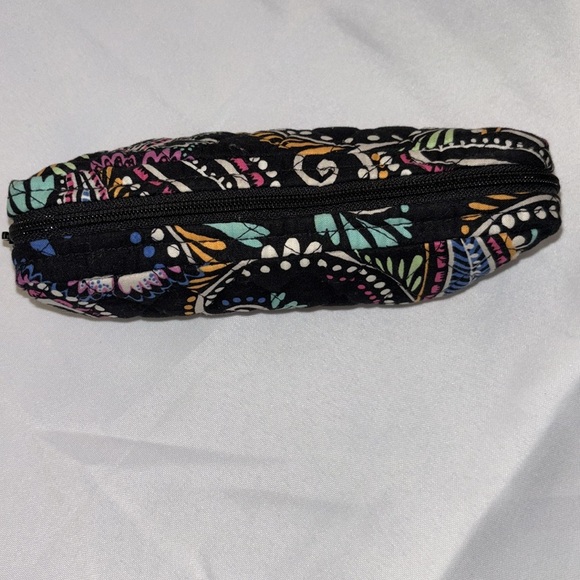 Vera Bradley  BANDANA SWIRL Small Zip Cosmetic Makeup Brush Bag Travel Case - Picture 3 of 8